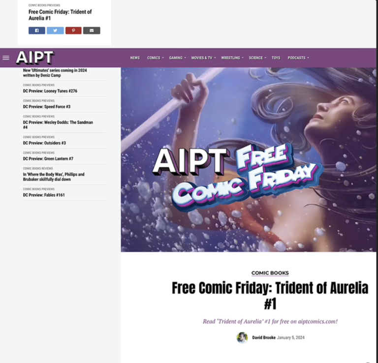 BATTLE QUEST ON FREE COMIC FRIDAY AT AIPT